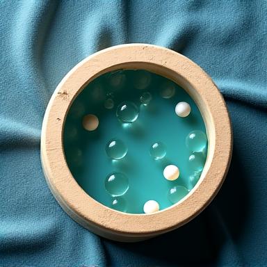 Tamburo oceanico rotondo con perline all'interno